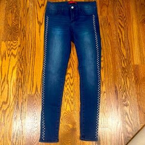 JENNIFER LOPEZ skinny studded jeans